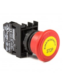 Кнопка EMAS гриб EMERGENCY STOP d=40мм с фиксацией B200EE (1НЗ)