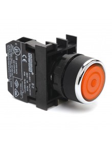 Кнопка EMAS с фиксацией B200FK (1НО) красная