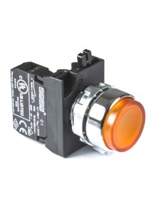 Кнопка EMAS без фиксации CM100HS (1НО) жёлтая