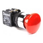 Кнопка EMAS грибок без фиксации KB12MK (1НО) красная