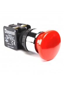 Кнопка EMAS грибок без фиксации KB12MK (1НО) красная