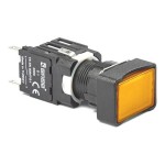 Кнопка EMAS без фиксации D100DDS (1НО) жёлтая