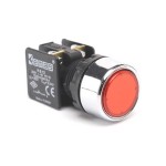 Кнопка EMAS без фиксации круглая KB12DK (1НО) красная