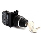 Переключатель с ключом 0-1 (1НО) пластик IP50 ( B100AA20 )