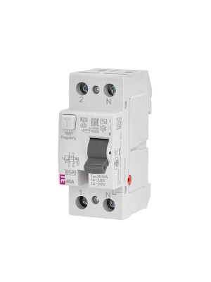 Реле диференційне ПЗВ 2р EFI-P2 40/0,03 тип AC 10kA ETI