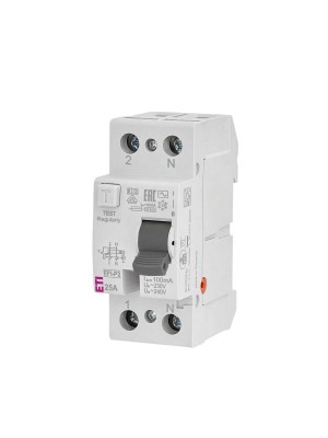 Реле диференційне ПЗВ 2р EFI-P2 25/0,1 тип AC 10kA ETI