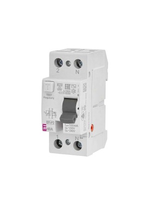 Реле диференційне ПЗВ 2р EFI-P2 40/0,1 тип AC 10kA ETI