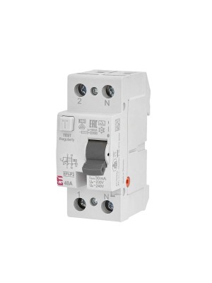 Реле диференційне ПЗВ 2р EFI6-P2 40/0,3 тип A 6kA ETI