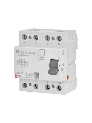 Реле диференційне ПЗВ 4р EFI-P4 25/0,03 тип AC 10kA ETI