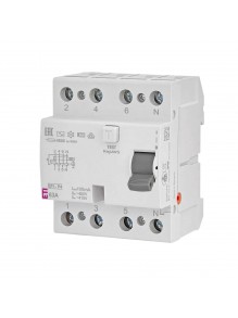 Реле диференційне ПЗВ 4р EFI-P4 63/0,1 тип AC 10kA ETI