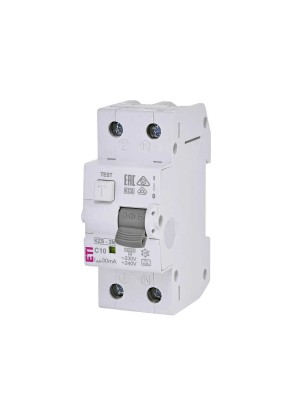 Дифференциальный автомат KZS-2M C 10/0,03 тип A 10kA ETI