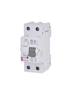 Дифференциальный автомат KZS-2M C 20/0,03 тип A 10kA ETI
