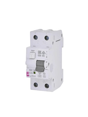 Дифференциальный автомат KZS-2M C 25/0,03 тип A 10kA ETI