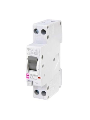 Диференційний автомат KZS-1M UNI C 6/0,03 тип A 6kA ETI