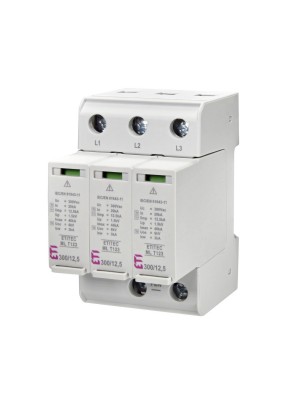 Обмежувач перенапруги T123 300/12.5 (3+0, 3p, TNC) ETITEC ML ЕТІ 