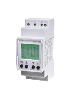Багатофункціональне реле контролю напруги HRN-100 3F 2x5A AC1 ETI