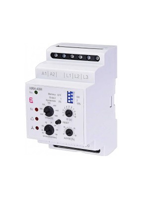 Реле контролю напруги HRN-43N 400V AC 3F 2x16A AC1 з нейтраллю ETI