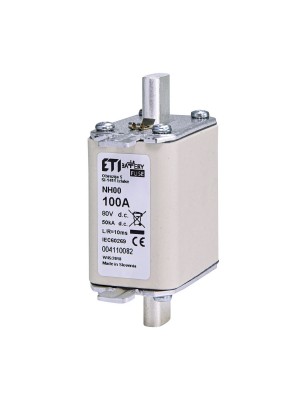 Запобіжник ETI NH00 gBat 100A 80V DC