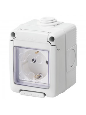 Розетка GEWISS в сборе 27 COMBI SYSTEM 2P+E 16A IP55