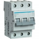 Автоматичний вимикач Hager 3P 20A B 6kA ( MBN320E ) Автоматичний вимикач Hager 3P 20A B 6kA ( MBN320E )