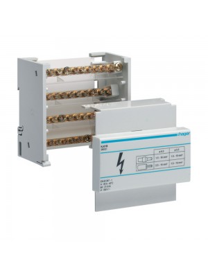 Блок распределительный 4Р 80А на DIN-рейку Hager