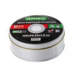 Диск отрезной APRO по металлу в кейсе 125х1.2х22.22мм ( 829076 ) Диск отрезной APRO по металлу в кейсе 125х1.2х22.22мм ( 829076 )
