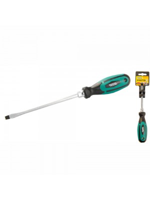 Викрутка MASTER TOOL шліцьова посилена SL6*150мм