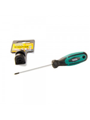 Викрутка MASTER TOOL хрестова посилена РН0*75мм
