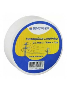 Изолента АСКО 0,13мм х 19мм / 10м белая
