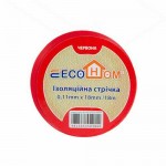 Изолента EcoHome 0,11мм х 18мм / 18м красная ( ECO0150020022 )