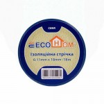 Изолента EcoHome 0,11мм х 18мм / 18м синяя ( ECO0150020019 )