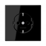 Розетка Jung LS чорна 1-на з заземленням ( LS1520SW )