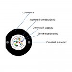 Кабель волоконно-оптичний ECG UT004-SM-GY-FRP-LSZH ( 85193 )