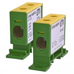 Клеммник на DIN-рейку ЕТІ 2х16-50 мм² желто-зеленый EDBS-50B ( 1102421 )