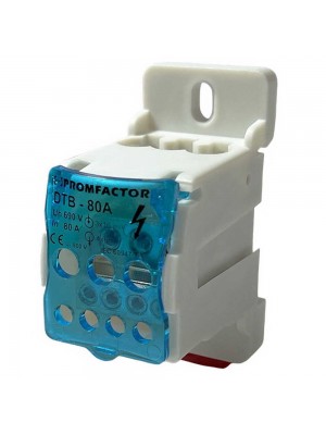 Колодка клеммная распределительная 7р 80А ПФ