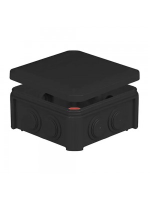 Коробка розподільча 100х100х50мм IP55 чорна Vintage PLANK