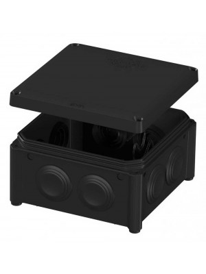 Коробка розподільча PLANK 100х100х50 чорна IB006 IP55