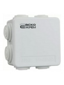 Коробка розподільча АСКО 100х100х70 біла IP65