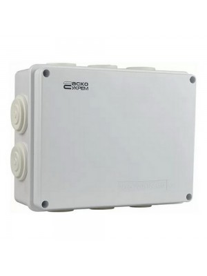 Коробка розподільча АСКО 200х155х80 біла IP65