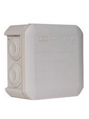 Коробка розподільча OBO 90х90х52 T40 сіра IP55 
