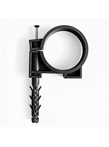 Обойма для труб и кабеля d=10-12мм черная СКИМ