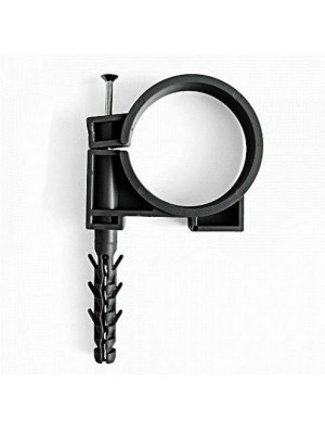 Обойма для труб и кабеля d=40мм черная СКИМ