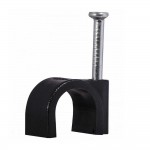 Скоба кабельная 7мм круглая черная АСКО ( A0150030037 )