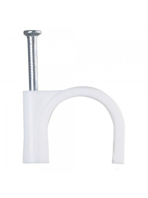 Скоба кабельная 6мм круглая АСКО