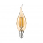 Лампа LED FILAMENT С37 6W E14 2200K на ветру VIOLUX ( 833092 )