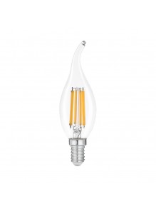 Лампа LED FILAMENT С37 6W E14 4000K на ветру VIOLUX