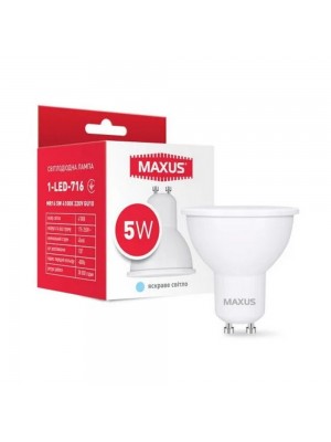 Лампа светодиодная MAXUS MR16 5W GU10 4100K