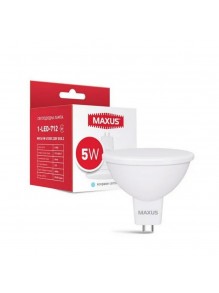 Лампа светодиодная MAXUS MR16 5W GU5.3 4100K
