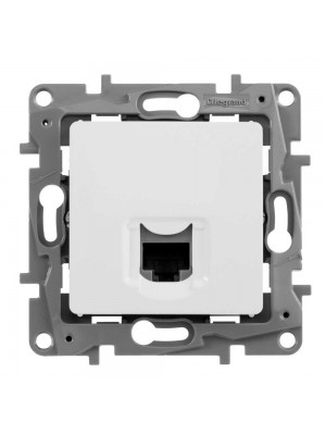 Розетка Etika біла комп'ютерна RJ45 CAT5e