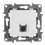 Розетка Etika біла телефонна RJ11 ( 672240 ) 